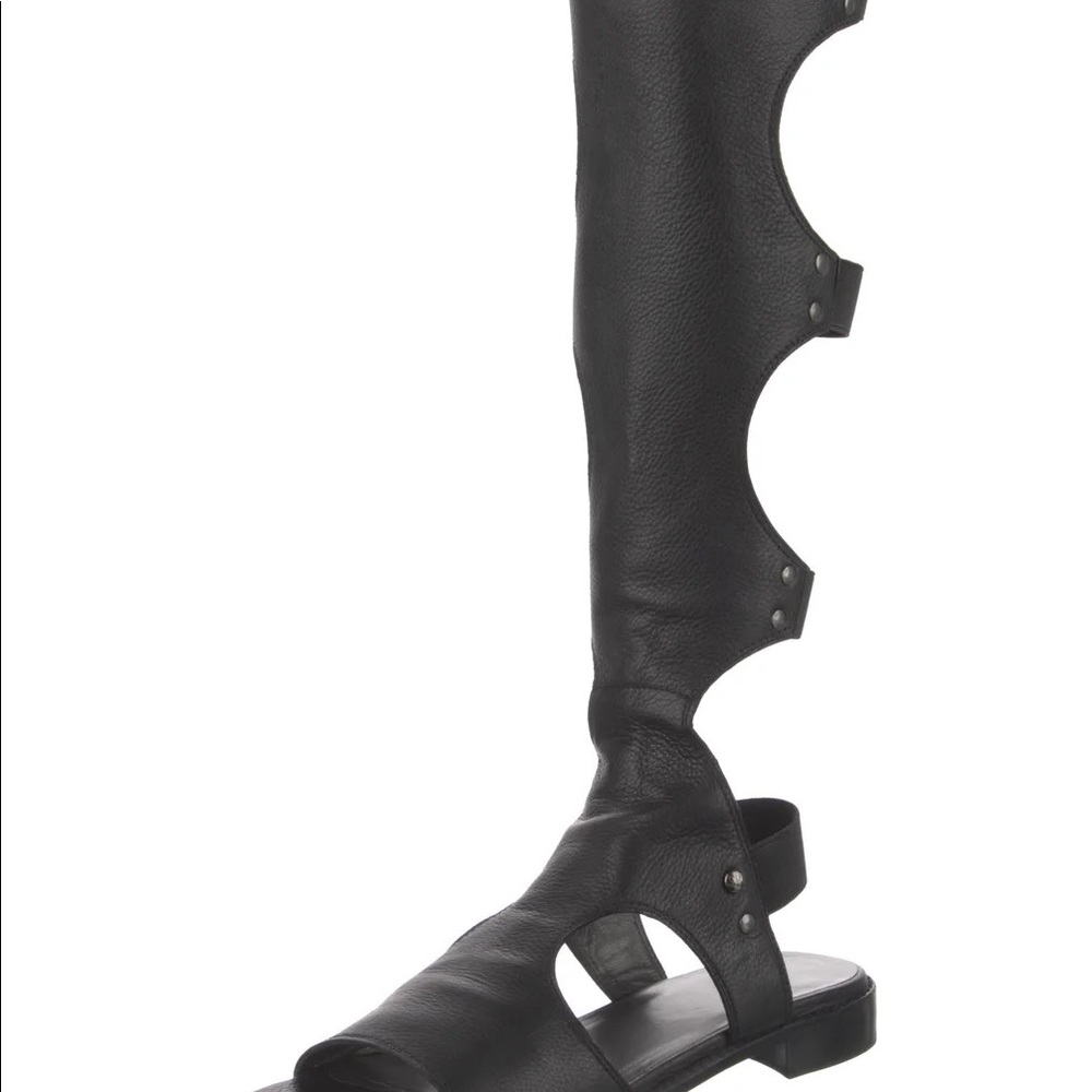 Stuart Weitzman Backview Leather Gladiator Shoes